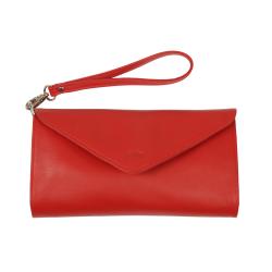 Pochette cuir rouge - Frandi