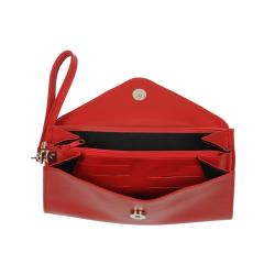 Pochette cuir rouge - Frandi