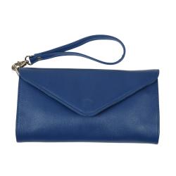 Pochette cuir bleu - Frandi