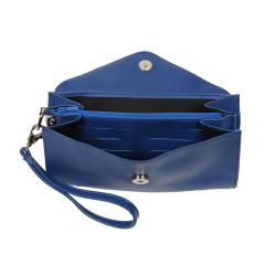 Pochette cuir bleu - Frandi