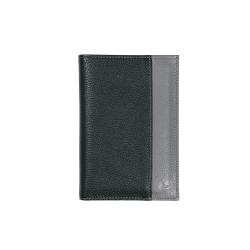 Portefeuille noir et gris - ouvert