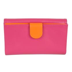 Compagnon cuir fushia - de face