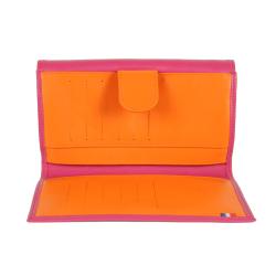 Compagnon cuir fushia - de face