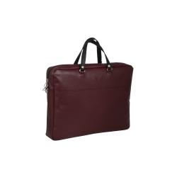 Sac cartable buisness en cuir bordeaux - Frandi 35998