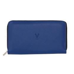 Compagnon homme en cuir bleu lapiz Frandi