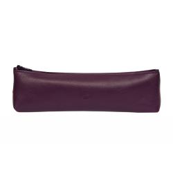 Trousee cuir violet- de face