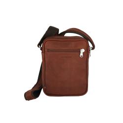 Sacoche homme en cuir cognac -5977