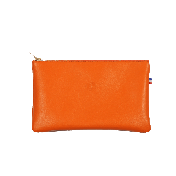 Pochette femme orange - de face