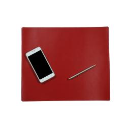 Sous main 38/32 cm rouge en cuir - Frandi