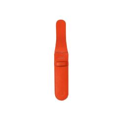 Etui stylo orange en cuir - Frandi