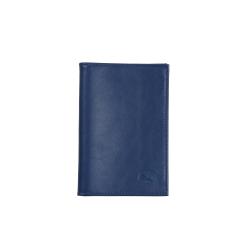 Protège passeport bleu en cuir - Frandi