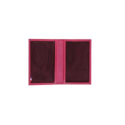 Protège passeport cuir fushia - Frandi