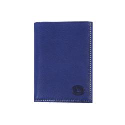 Portefeuille cuir bleu 12 cm - Frandi