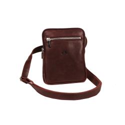 Pochette cuir bordeaux - Frandi