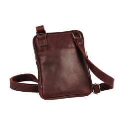 Pochette cuir bordeaux - Frandi