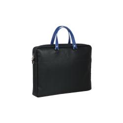Sac business Frandi 35998 en cuir marine et bleu - Fabricaton Française
