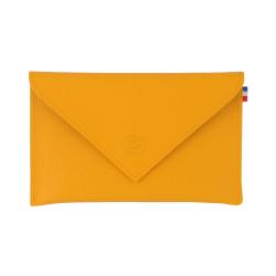 Pochette carte grise - jaune