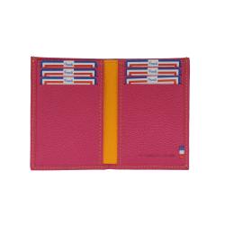 Porte carte femme en cuir fushia - Frandi 35873