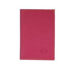 Porte carte femme en cuir fushia - Frandi 35873