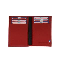 Porte carte homme rouge et noir - Frandi 35873