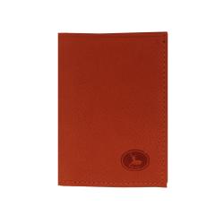 Porte carte orange en cuir - Porte carte homme et femme - Frandi 96300