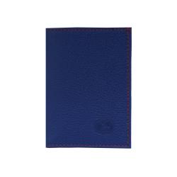 Frandi porte carte rfid en cuir bleu