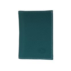 Porte carte en cuir vert d'eau - Frandi 35873