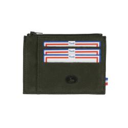 Porte carte vert en cuir pour homme et femme - Frandi 96590