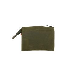 Porte monnaie en cuir vert - Frandi 5255