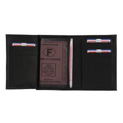 Portefeuille cuir noir, gold ou marron - Frandi 667