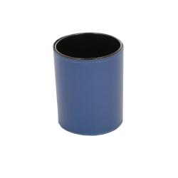 Pot crayon cuir bleu - Frandi