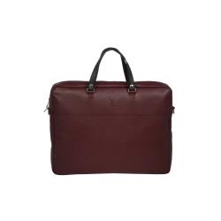 Sac cartable buisness en cuir bordeaux - Frandi 35998