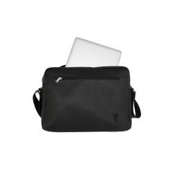 Sac cuir noir pour homme - Sac reporteur de la marque Frandi 35964