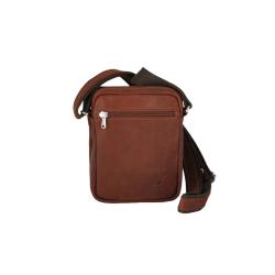 Sacoche homme en cuir cognac -5977