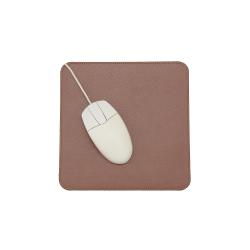 Tapis de souris en cuir marron