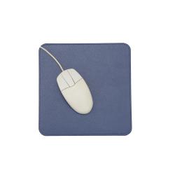 Tapis de souris en cuir bleu