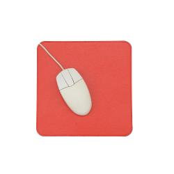 Tapis de souris en cuir rouge