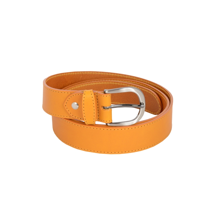 Ceinture femme jaune Fabrication France Frandi