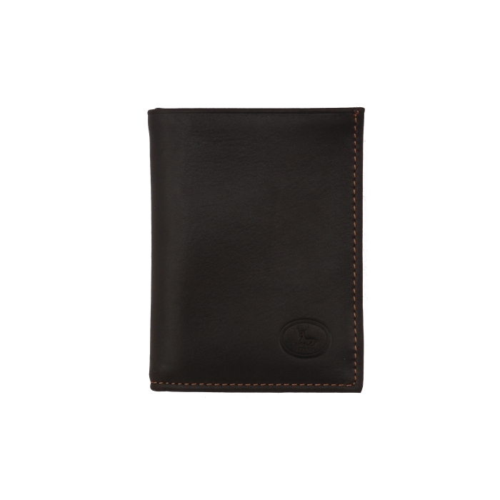 Petit portefeuille cuir marron Frandi