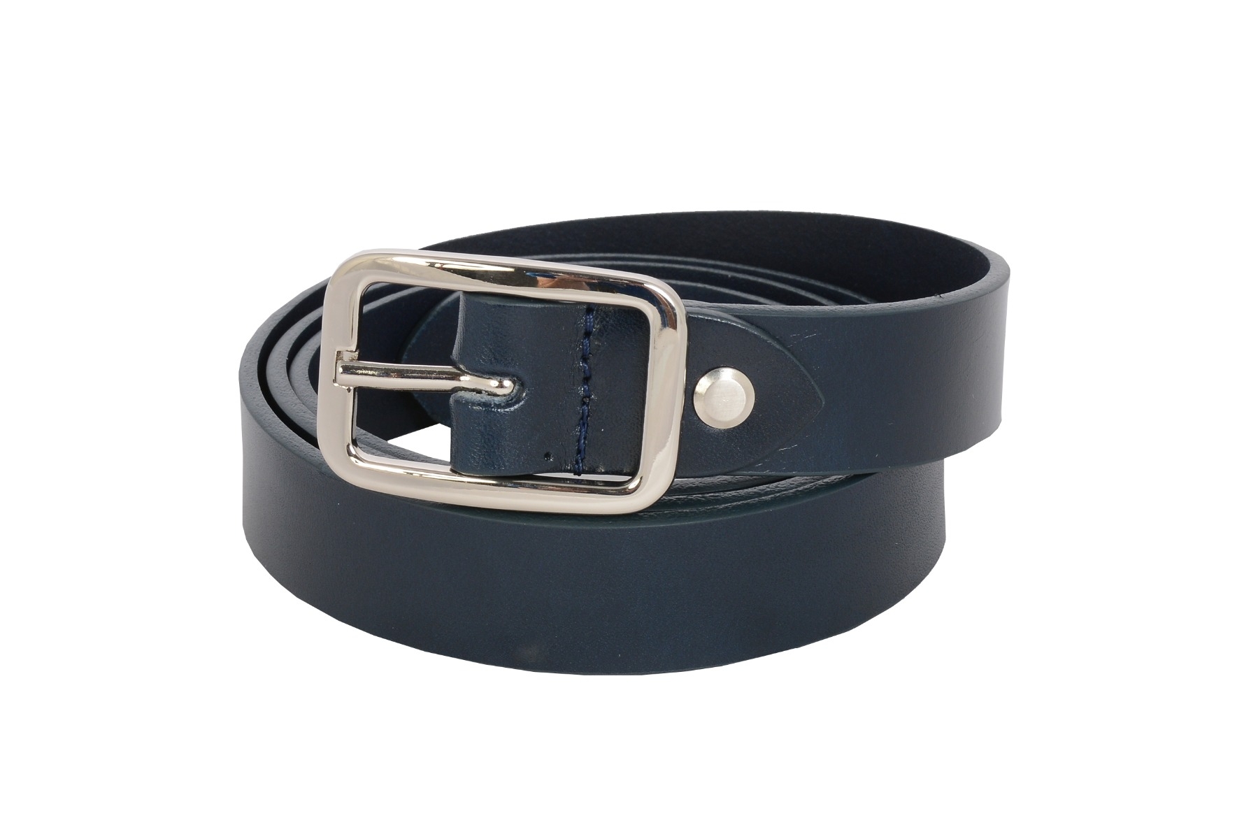 Ceinture cuir femme bleu marine clearance
