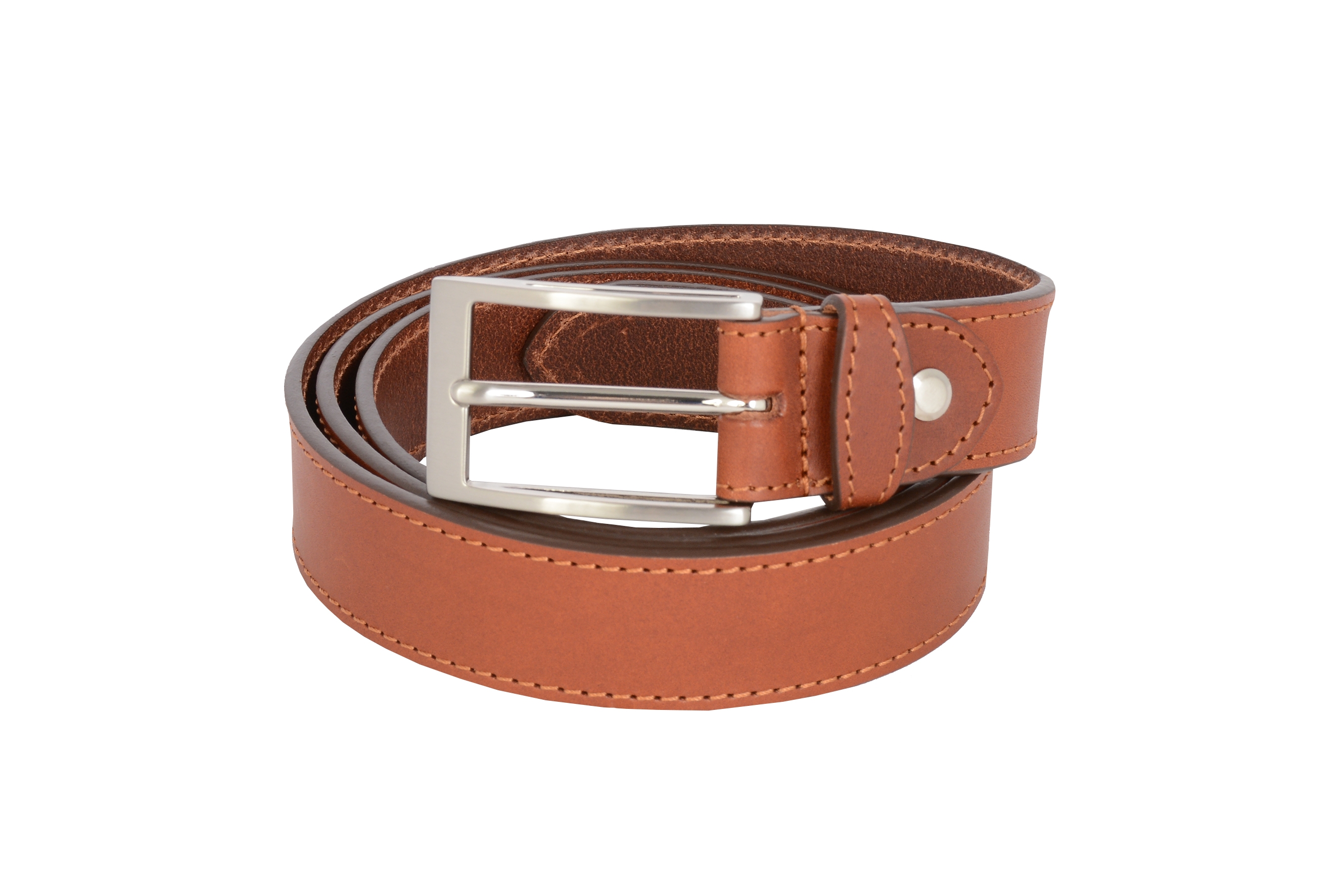 Ceinture top cuir cognac