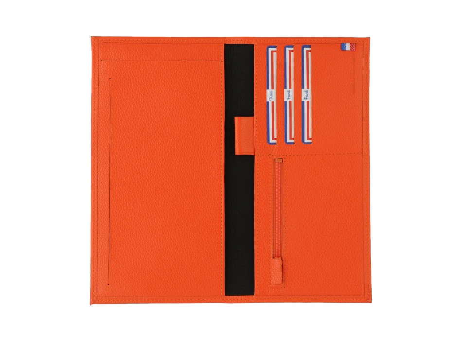 porte chèque en cuir