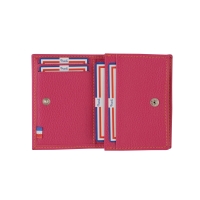Porte-cartes bancaires cousu avec pochette pour facturettes - Design Duval
